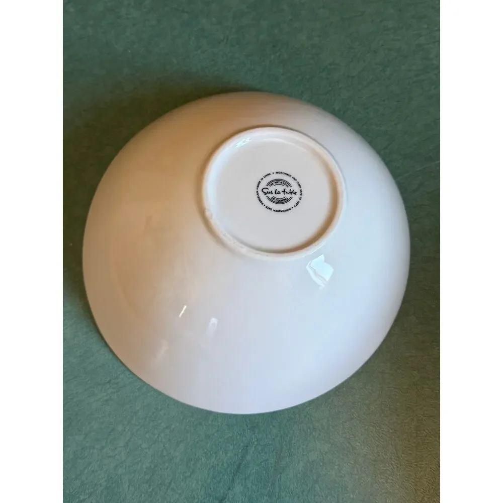 Sur La Table White Porcelain Nesting Coupe Bowls Set of 2